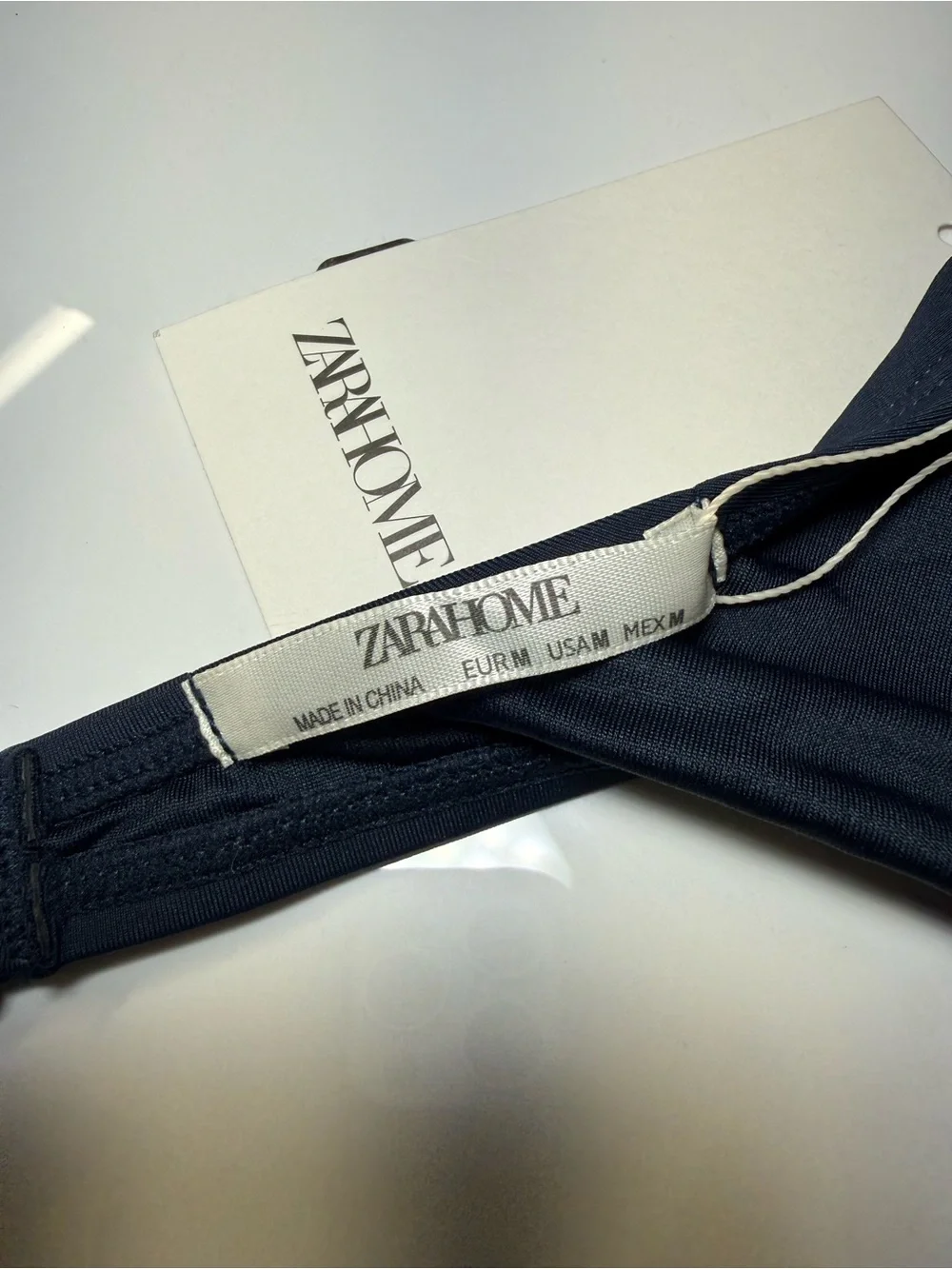 Zara Home navy blue bikini top size M